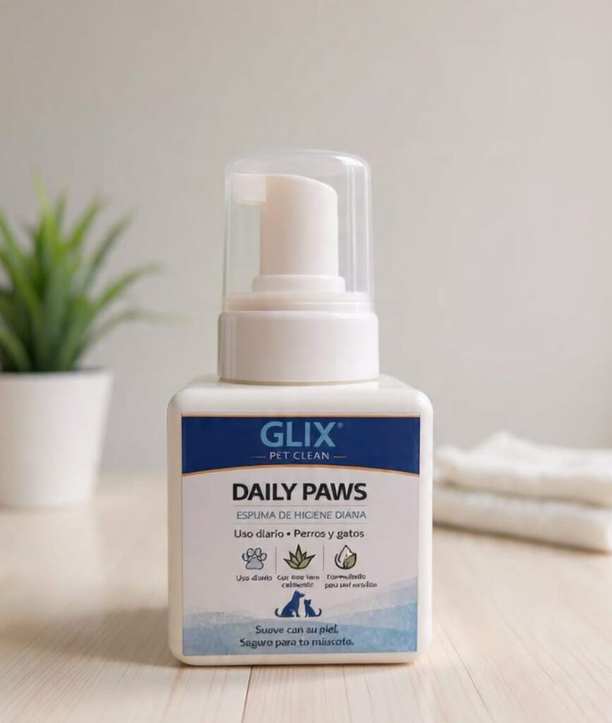 GLIX Daily Paws – Espuma de Higiene para Patitas y Colita 250 ml